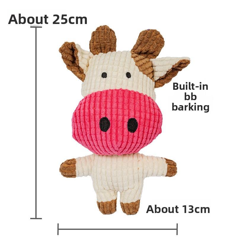 Pet Bites Resistant Dog Teeth Grinding Plush Self-entertaining Teddy Dog Cat Voice Toy Cat