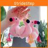 Entzückender Rosa Flamingo Plüschtier Schlüsselanhänger Anhänger für Mädchen