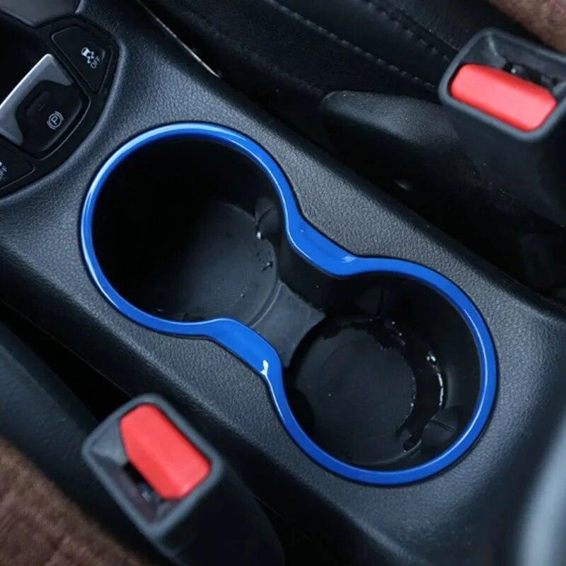 Mein Gutes Auto Chrom Front Wasserbecherhalter Panel Abdeckung Zierleiste Innendekoration Aufkleber für Jeep New Compass 2017 2018 Zubehör