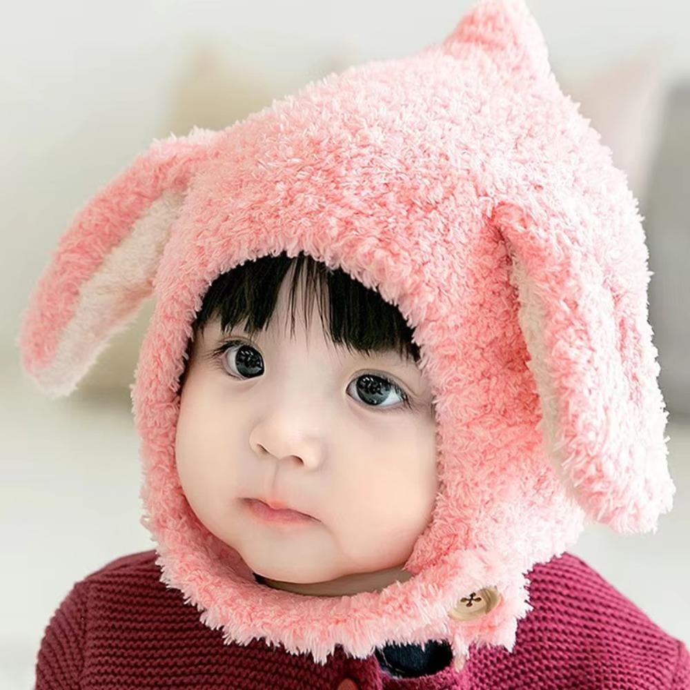 Outdoor Rabbit Ears Hat Korean Ear Protection Hat Fashion Baby Plush Hat Boys Girls