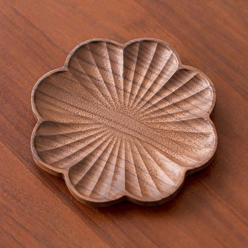 Pabei North American Black Walnut Petal Tea Coaster