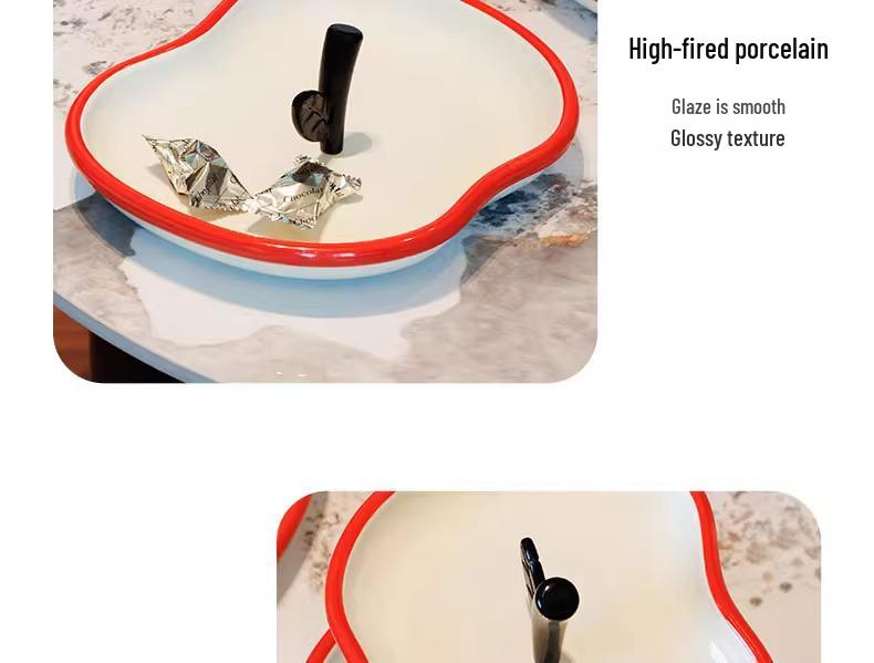 High-Value Ceramic Fruit Skewer Display: Multi-Layer Snack and Candy Plate for Living Room or Front Desk