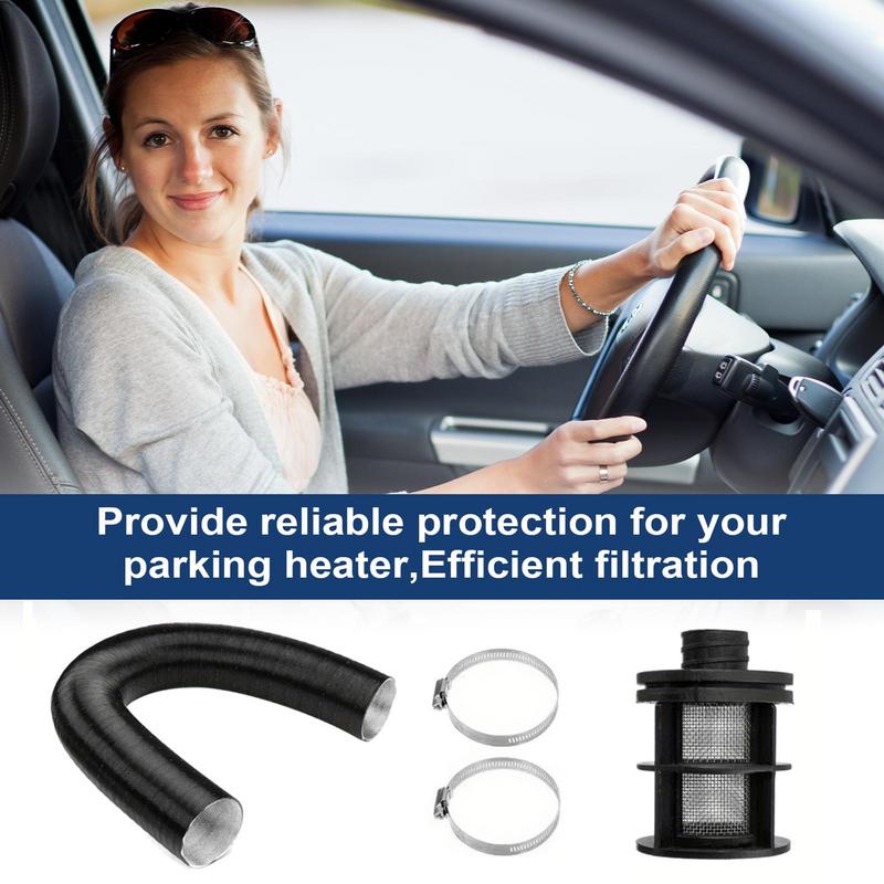 Car Parking Heater Air Filter Kit Diesel Air Heater Air Intake Filter Intake Pipes Connector Kit Effective Heater Filter