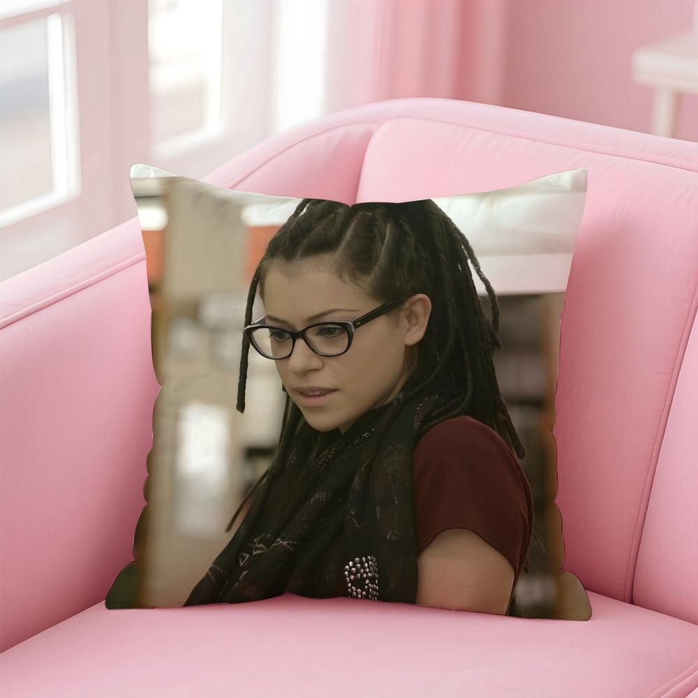 German Crime Drama Star Cosima Niehaus Cushion Cover Pillowcase Short Plush Invisible zipper Room Sofa Cushion Cover