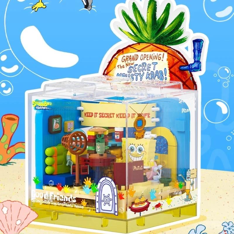 Cartoon Küstenhütte Bausteine Set, MOC Montage Modell Spielzeug, Kreatives Ornament für Fans & Kinder