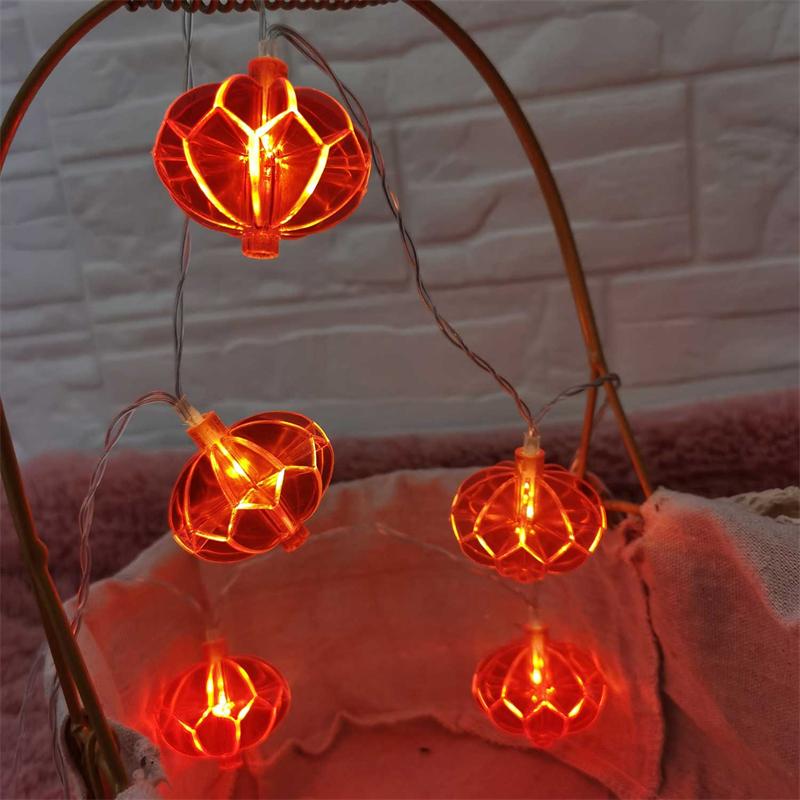 1.5M 10LED Red Chinese Knot Lantern Spring Festival LED String Lights New Year 2022 Night Lights Wedding Christmas Decoration