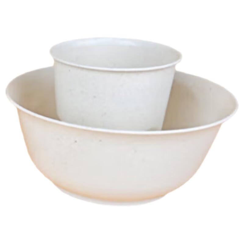 InYing 350ml Rice Husk Disposable Bowl and Cup Set