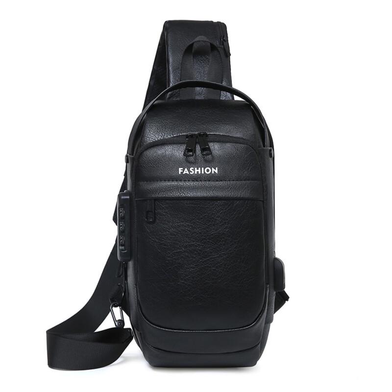 

Li Shen Men s Casual Multi-functional Chest Crossbody Bag