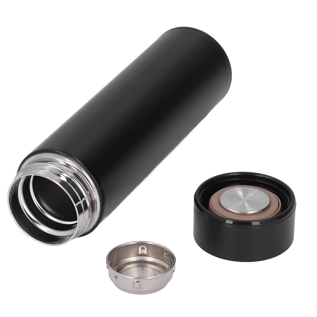 Thermal Cup Insulated Stainless Steel Water Bottle with Detachable Filter for Hiking Biking