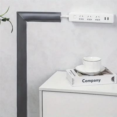 PVC Surface Mounted Self-Adhesive Cable Tray Ground Anti Stepping Cover Decorative Surface Exposed Wire Conduit