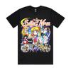 Anime Sailor Moon Men's Cotton T-Shirt Summer New Retro Fashion Men's and Women's Streetwear
