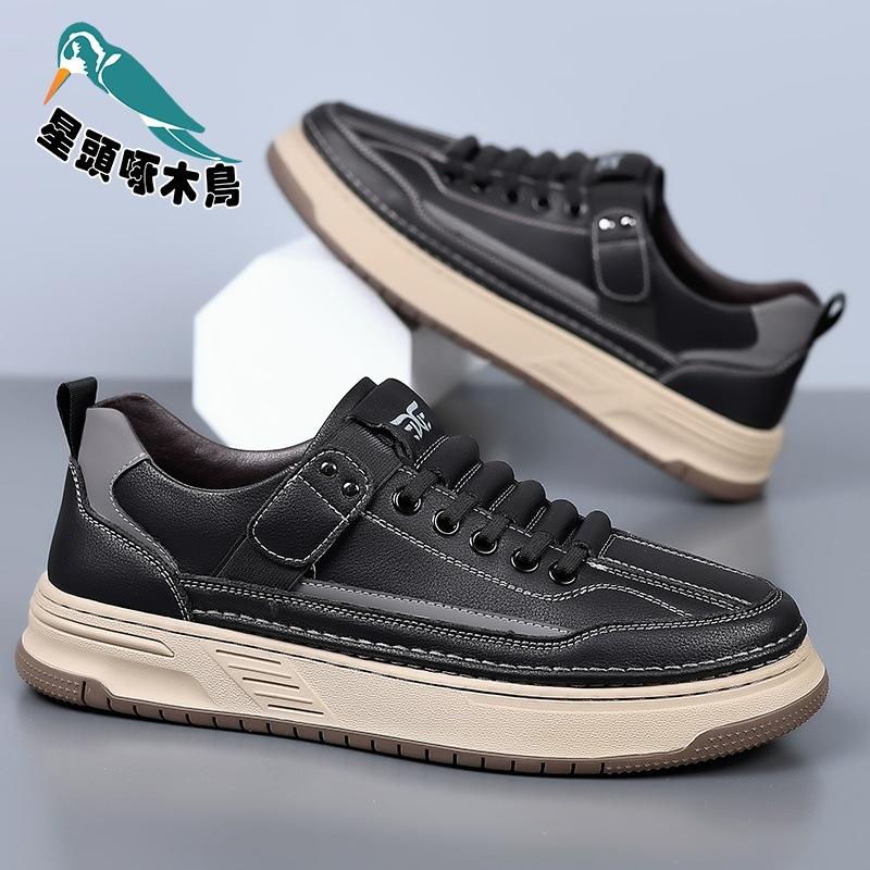 2025 autumn new men's sports style casual board shoes men's handmade online versatile shoes
