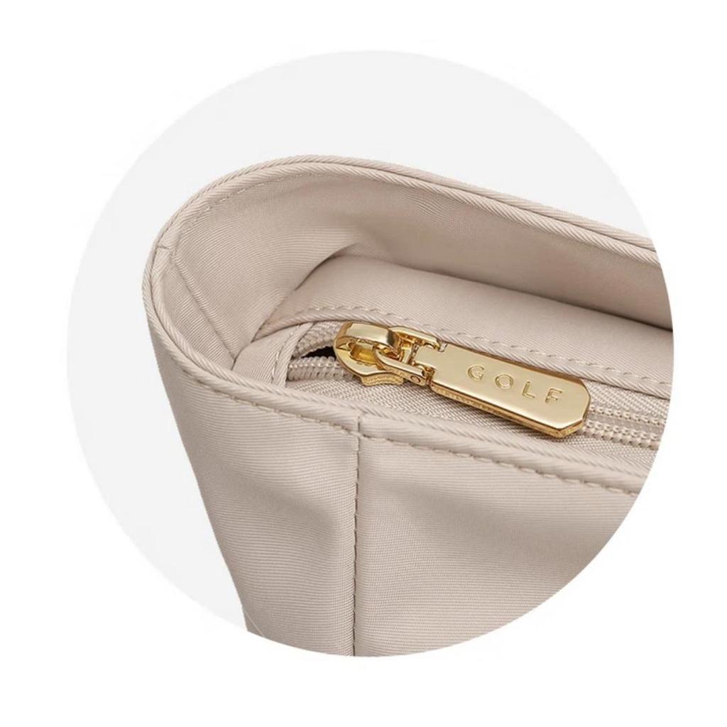 GOLF Shoulder Bag, Handbag, Versatile Commuter Tote Bag, 16-Inch Laptop Bag, Apricot Color