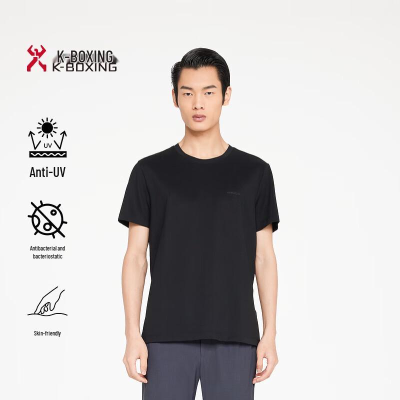K-Boxing Men s BTKR2331 5A Antibacterial UV Protection Short Sleeve Tee 170/M