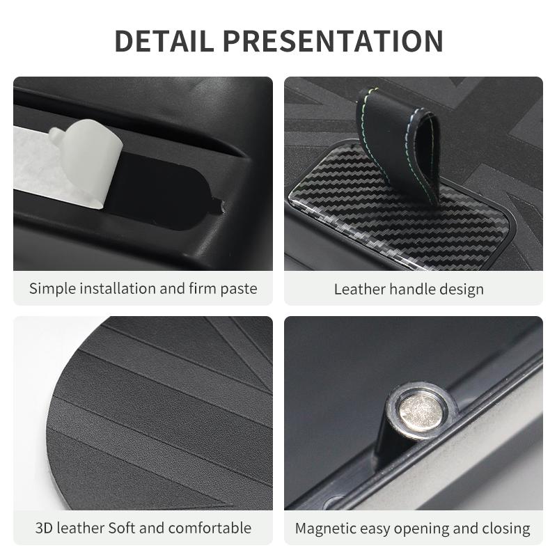Central Control Storage Box For BMW Mini Cooper F65 F66 2024 2025 Central Armrest Storage Box Car Accessories