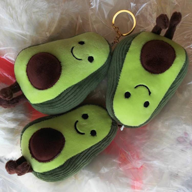 Avocado Cute Keychain Plush Toy Girls Kids Backpack Decoration Ornament Hanging