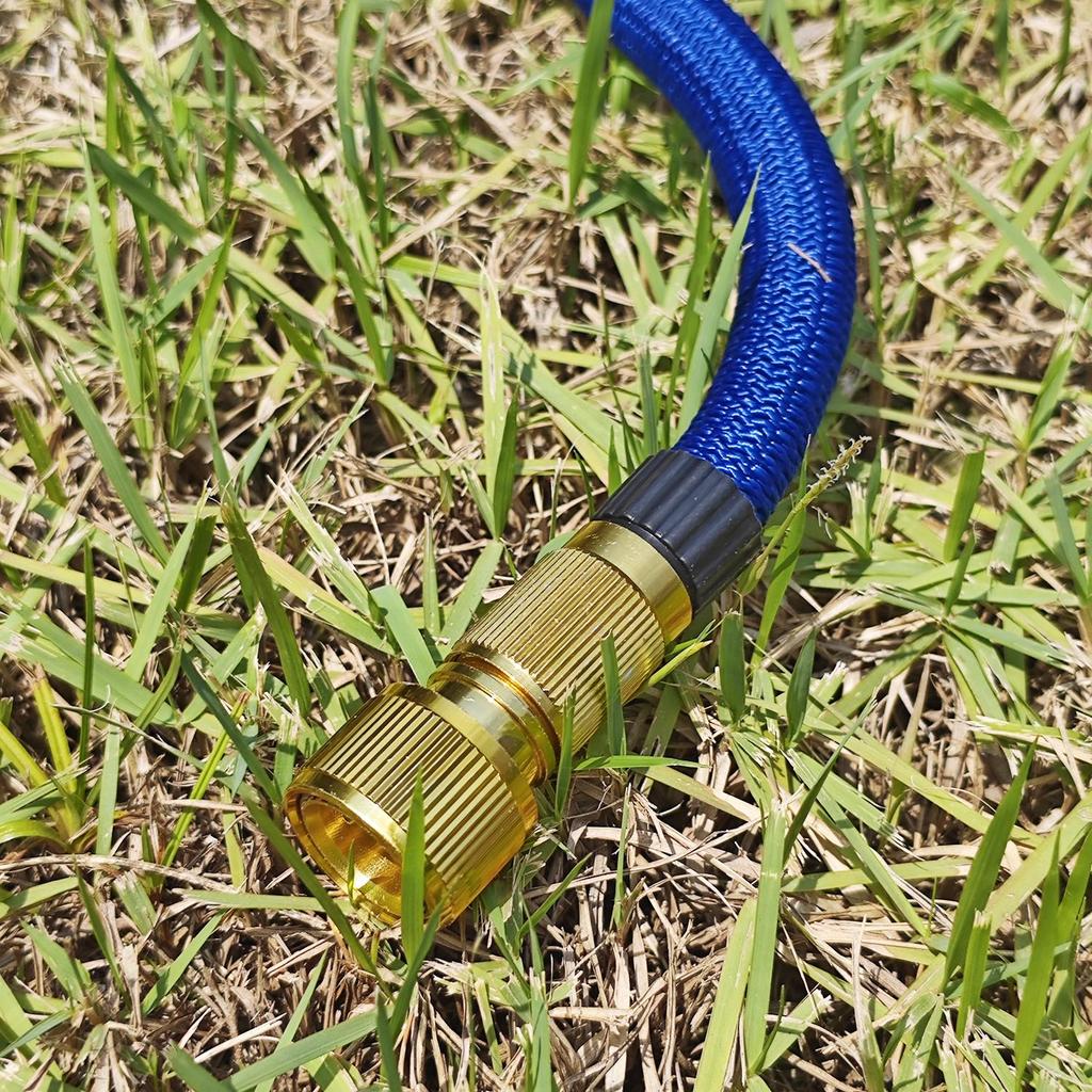 1PC Copper Plated Household Garden Water Pipe With 3x Expansion Tpe Car Wash Water Pipe Expansion Water Pipe