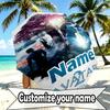 Custom Name Personalized Avatar Print Umbrella, Auto Open Close, 8‑Rib Sturdy Frame, Commute Camping Hiking Use, Birthday Gift
