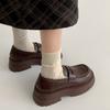 Fashion Commuter British Style Platform Small Leather Shoes Women's 2025 New Autumn and Winter Versatile Skirt One Pedal Loafers
