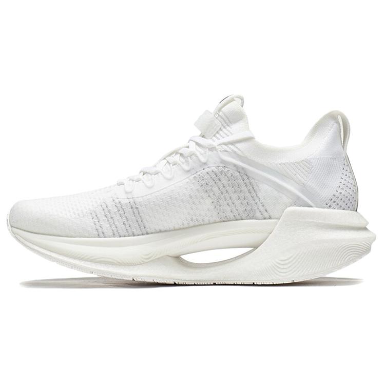New LiNing Jueying Essential Cushioning Anti Slip And Wear Resistant Breathable Rebound Low Top Running Shoes Men's White ARHR125-1
