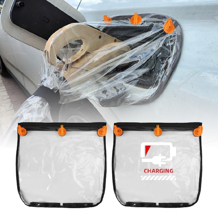 Electric Car Charging Interface Rain Cover Suction Cup Fixed Weatherproof Electric Car Charging Port Protection Cover