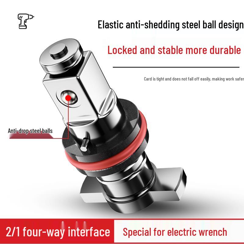 Cap de conversie electric cu dublă utilizare: Adaptor multifuncțional și Set de biți pătrați pentru burghiu/șurubelniță.