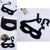 Halloween Costume Mask Eyepatch Black Fabric Cosplay Prop For Kids And Adults
