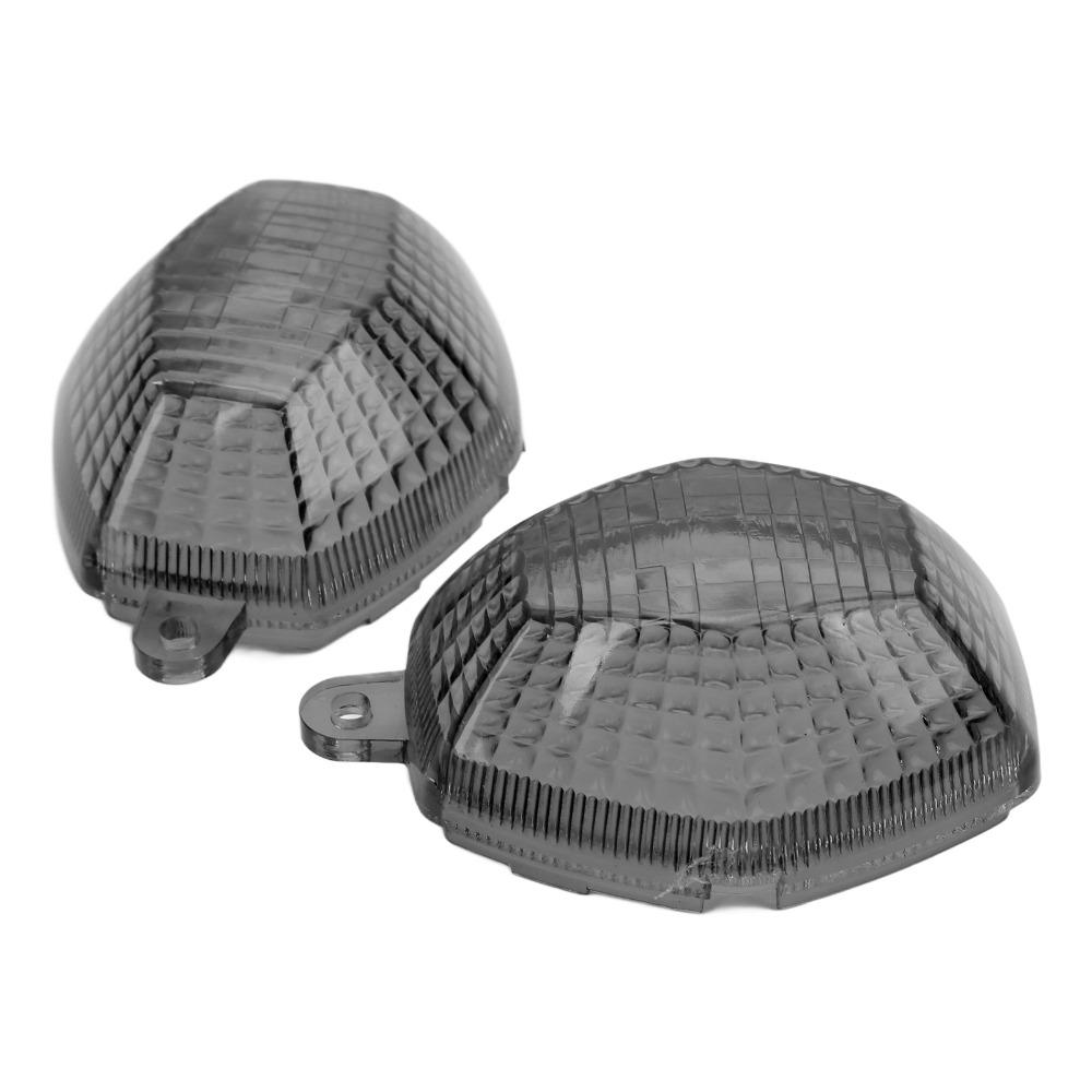 2PCS Signal Covers Motorcycle Turn Signal Light for SUZUKI GSX 650F 2008‑2011Black