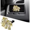 Elephant Car Air Conditioning Outlet Clip, Bling Elephant-Shaped Air Vent Clips Rhinestone Auto Interior Decor, Crystal Aroma Freshener Diffuser Clip
