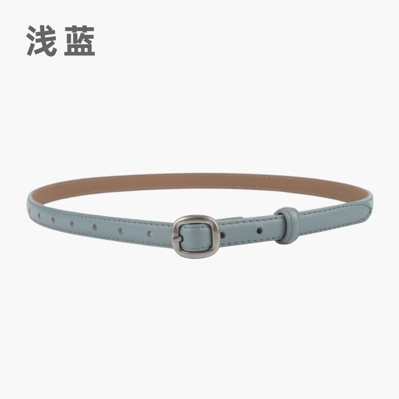Fine Leather Women'S Belt Belt With Jeans Casual Pants Dress Women'S Simple Decorative Small Belt