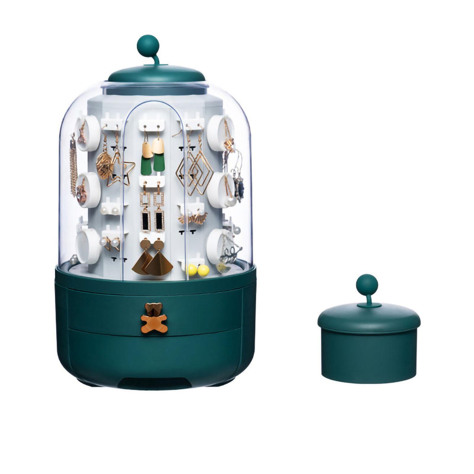 

Коробка для хранения ювелирных изделий Настольная Пыленепроницаемая Классификация Большая Вместимость Подставка-держатель для серег для женщин