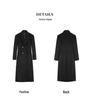 Women's Elegant White Wool Coat - Slimming High-End Winter 2024 Down Liner