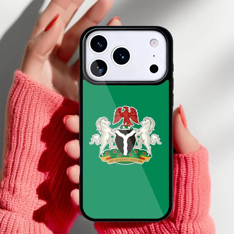 Nigeria Flag Phone Case for iPhone 17 Air 16e 15 14 13 Pro Max Back Cover for 12 11 Pro Coque
