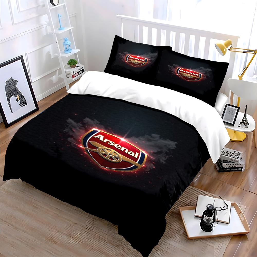 Set Biancheria da Letto Logo Arsenal Set Biancheria da Letto (1 copripiumino, 2 federe, piumino non incluso)