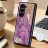 Watercolor Marble Case For Samsung Galaxy Z Fold 8 Ultra 7 6 5 Fold8 Fold7 Fold6 Luxury Leather Skin Hard Folding Phone Cover