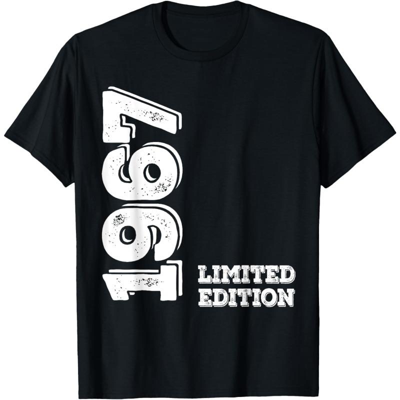 Retro 1967 Pure Polyester Printed Men's and Women's Fashionable Loose Casual T-shirt 2026 New Personalized Round Neck T-shirt
