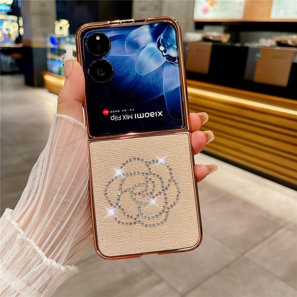 Роскошный чехол для телефона с золотым покрытием и бриллиантами для XiaoMi Mix Flip, противоударный чехол Mi Mix Flip Coque Mi Mix Flip