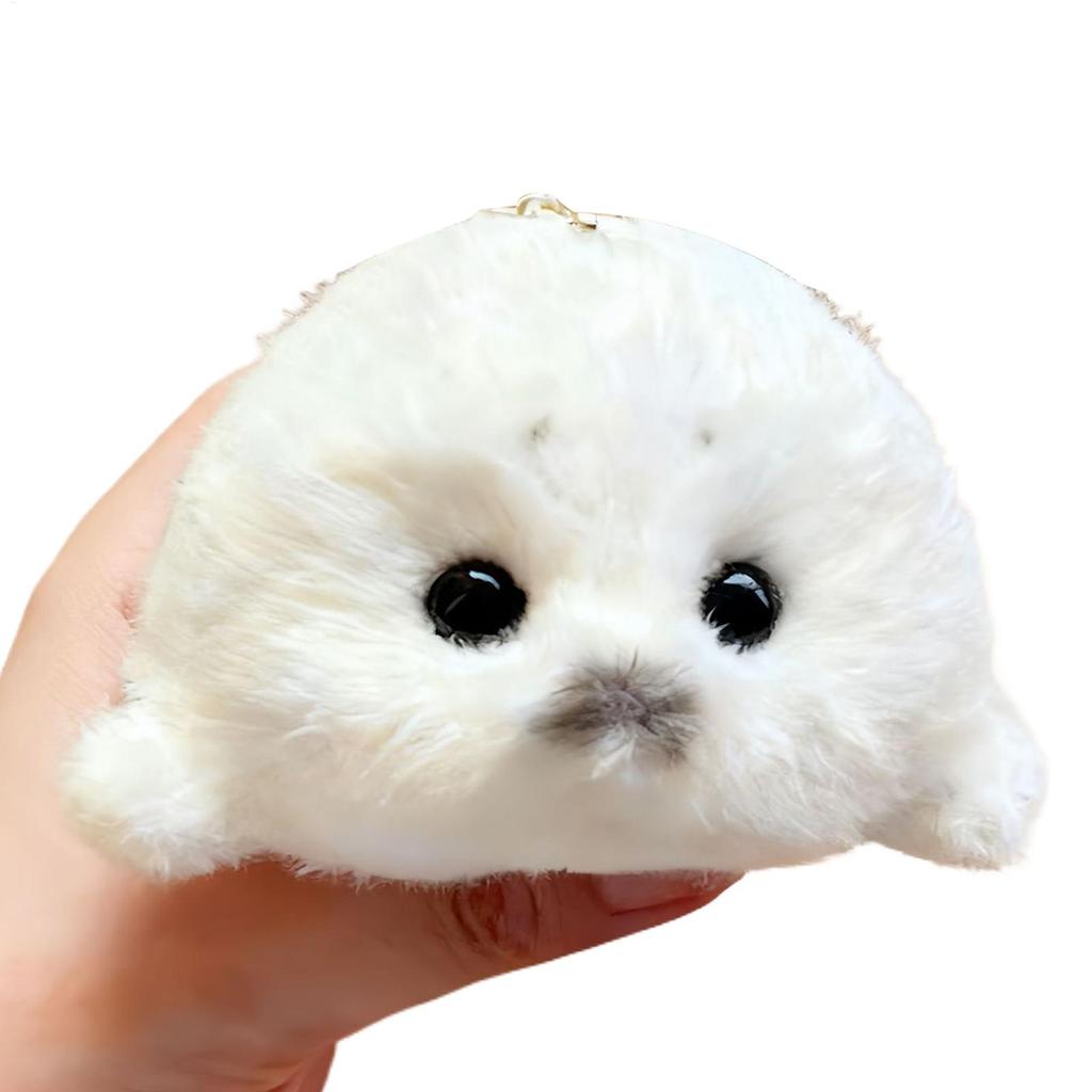 Cute Small Seal Plush Realistic Soft Cartoon Doll Small Seal Pendants for Girlfriend Children Women Kids Boys Girls Youth Teens
