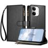 Wallet Case for Poco X8 Pro Max 5G - Leather/PU, Black, Shockproof