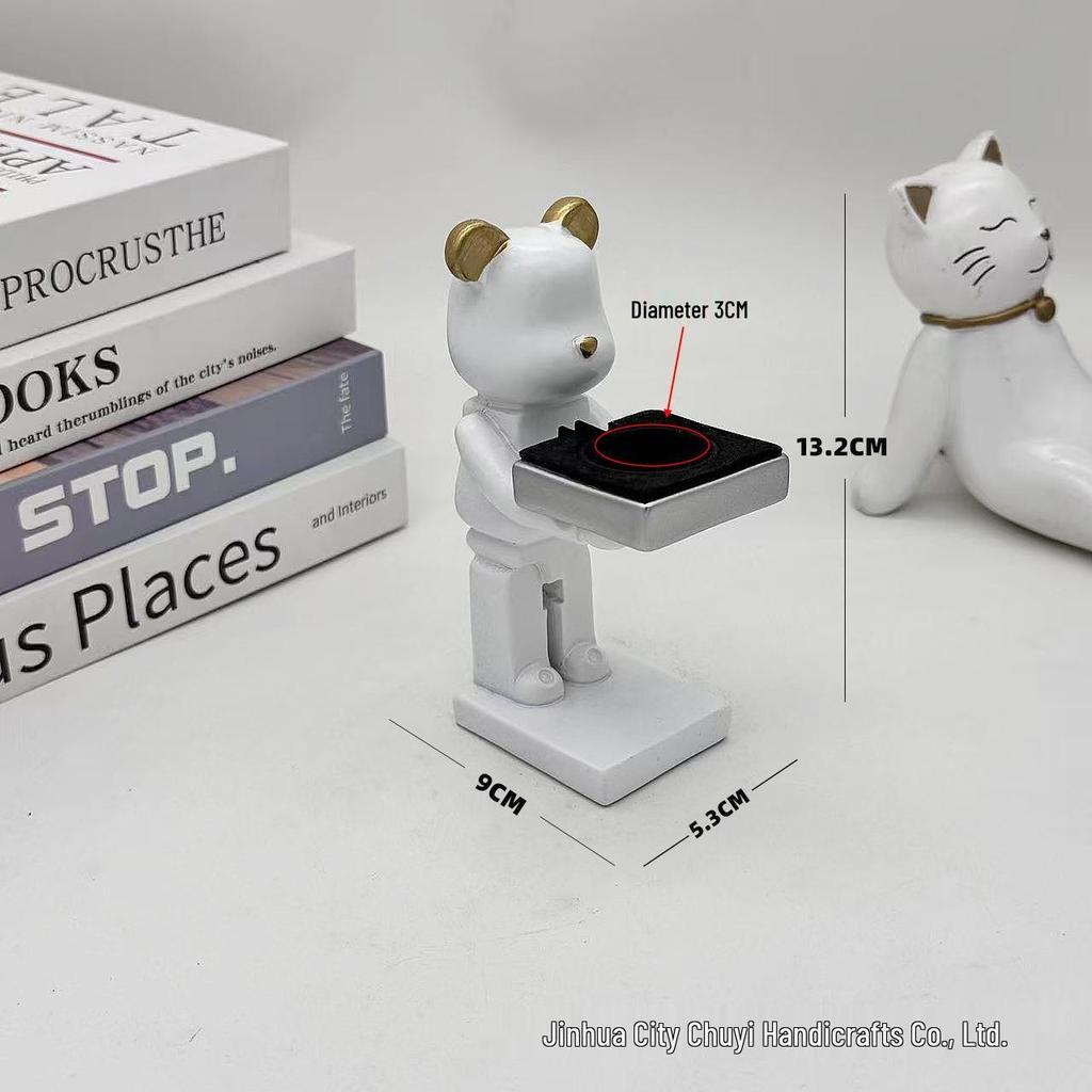 Astronaut Resin Display Stand - iWatch Holder and Tray Ornament