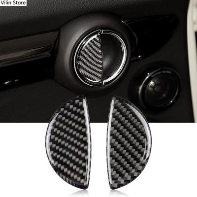 2x/Set Carbon Faser Auto Innen Tur Griff Aufkleber Dekor Fur Mini Cooper R55/R56/R60/R61 Clubman Countryman F55 F54
