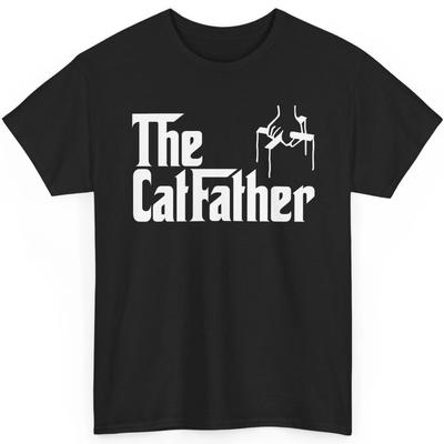 Der Katzenvater Lustiges Katzenliebhaber-Shirt Parodie Mafia-Film Geschenk für Haustierbesitzer