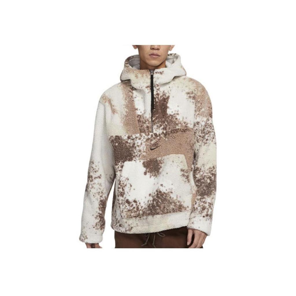 Nike Sportswear Oversized Sherpa Pullover Hoodie Brown DD5010-072