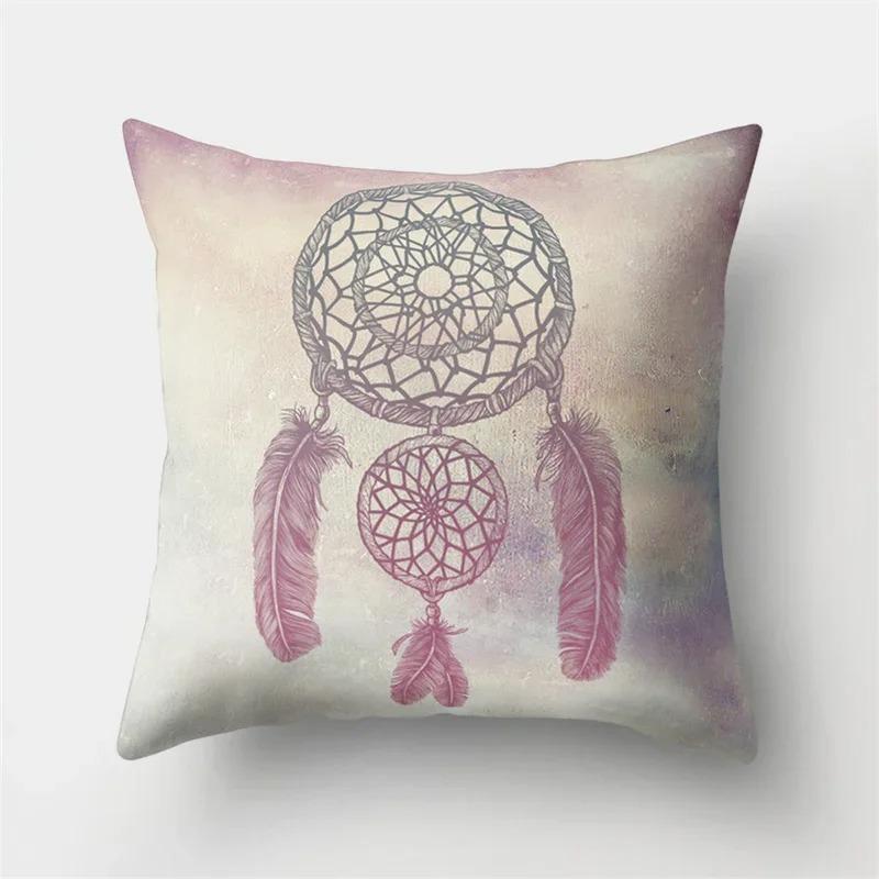 Creative Feather Pattern Pillowcase Interior Decoration Office Living Room Home Pillowcase