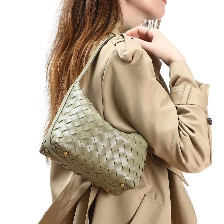 Damenhandtasche Marken-Design Französisch Retro Hochwertige Handgewebte Tasche Neu Vielseitig Tragbar Mode Unterarmtasche