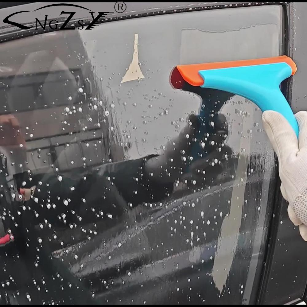 Flexible Silicone Squeegee Auto Handle Water Blade Wiper Car Household Cleaning Tools Glass Door Window Tint Tool Cleaner B101
