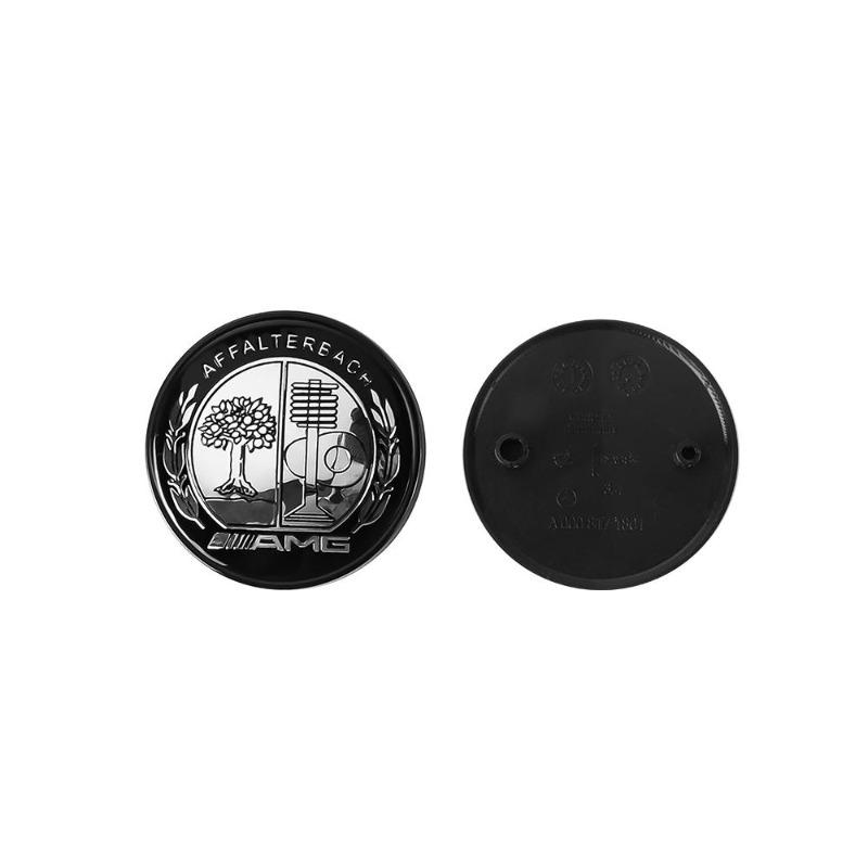 Car Metal Flat Hood Emblem Sticker Front Badge Accessories For Mercedes Benz W203 W206 W212 W167 W166 W247 C E GLA GLC GLE AMG