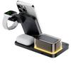 JEDI Folding2026 3 in 1 Wireless Charger Station with Alarm Clock & Ambient Light