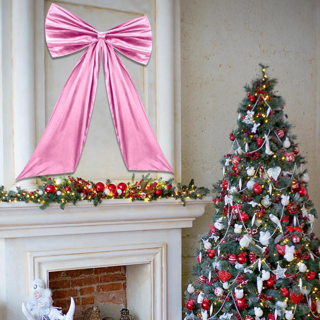 Christmas Tree Topper Bow  Large Velvet Christmas Bow Christmas Tree Decoration DIY Craft Party SuppliesHome Decor New Year