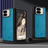 Case for Google Pixel 10 9 Pro Fold Funda Bamboo Wood Pattern Leather Phone Cover Luxury Coque for Pixel 10 Pro Fold Case Capa